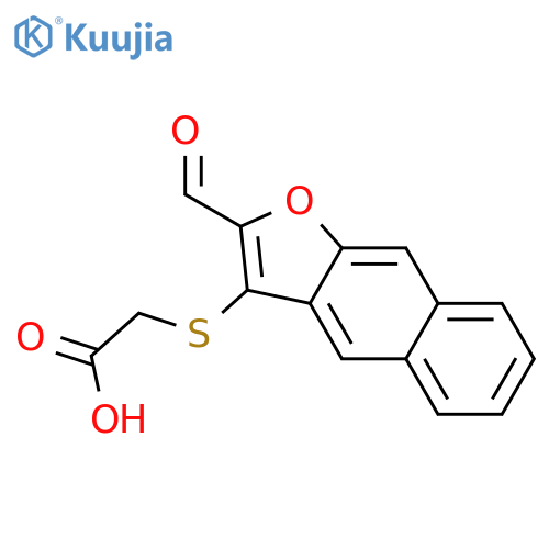 Acetic acid, [(2-formylnaphtho[2,3-b]furan-3-yl)thio]- structure