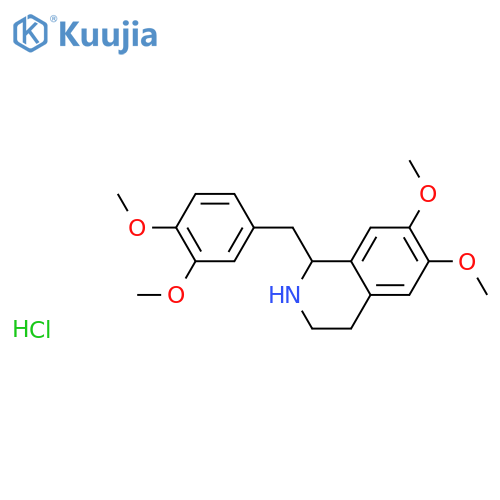 1-(3,4-Dimethoxybenzyl)-6,7-dimethoxy-1,2,3,4-tetrahydroisoquinoline hydrochloride structure
