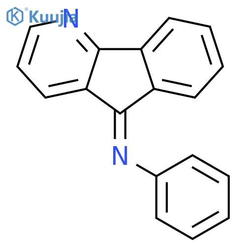 Benzenamine, N-5H-indeno[1,2-b]pyridin-5-ylidene-, (Z)- structure