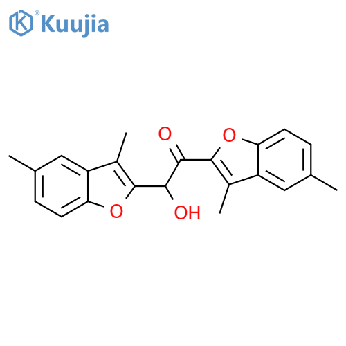 Ethanone, 1,2-bis(3,5-dimethyl-2-benzofuranyl)-2-hydroxy- structure