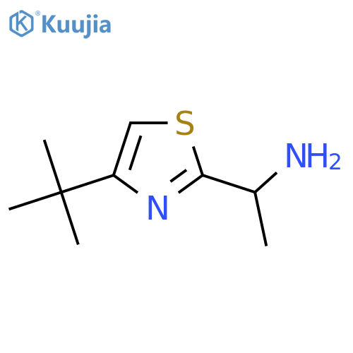 1-(4-Tert-butyl-1,3-thiazol-2-yl)ethan-1-amine structure