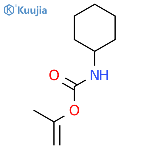 Carbamic acid, cyclohexyl-, 1-methylethenyl ester structure