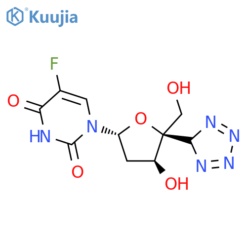 Uridine,2'-deoxy-5-fluoro-4'-C-5H-tetrazol-5-yl-, (R)- (9CI) structure