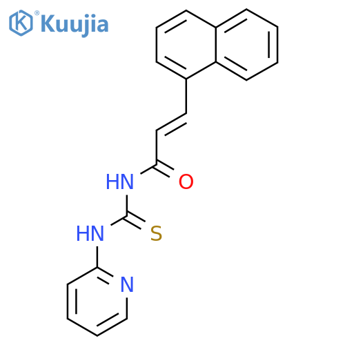 1-(2E)-3-(naphthalen-1-yl)prop-2-enoyl-3-(pyridin-2-yl)thiourea structure