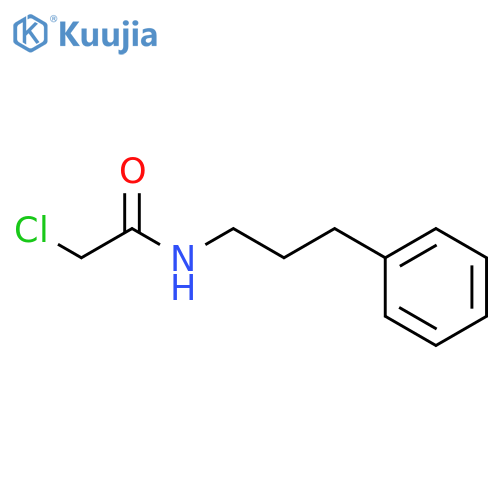 2-chloro-N-(3-phenylpropyl)acetamide structure