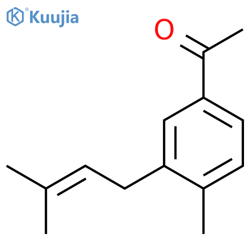 ETHANONE, 1-[4-METHYL-3-(3-METHYL-2-BUTENYL)PHENYL]- structure