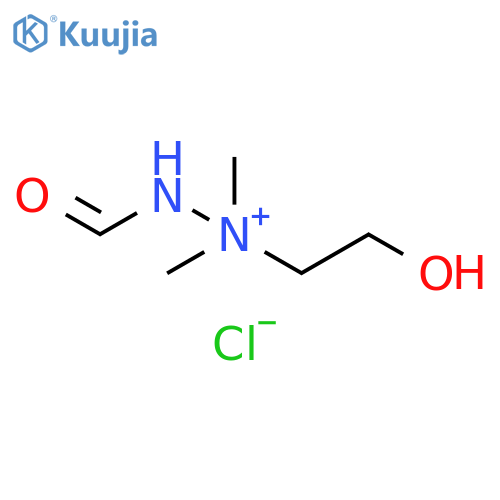 Hydrazinium, 2-formyl-1-(2-hydroxyethyl)-1,1-dimethyl-, chloride structure