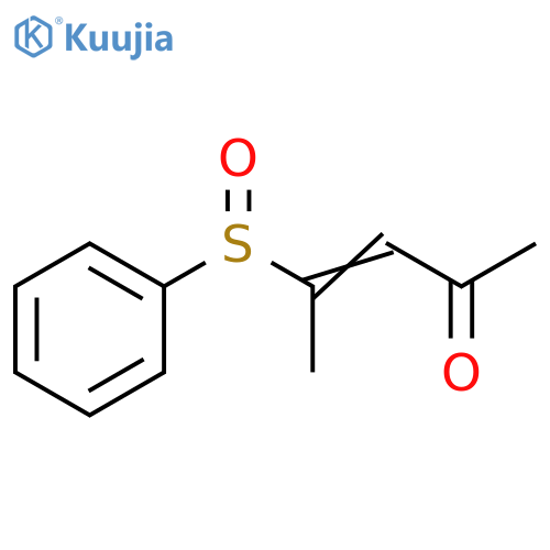 3-Penten-2-one, 4-(phenylsulfinyl)- structure