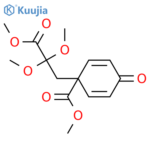 2,5-CYCLOHEXADIENE-1-PROPANOIC ACID, ALPHA,ALPHA-DIMETHOXY-1-(METHOXYCARBONYL)-4-OXO-, METHYL ESTER structure