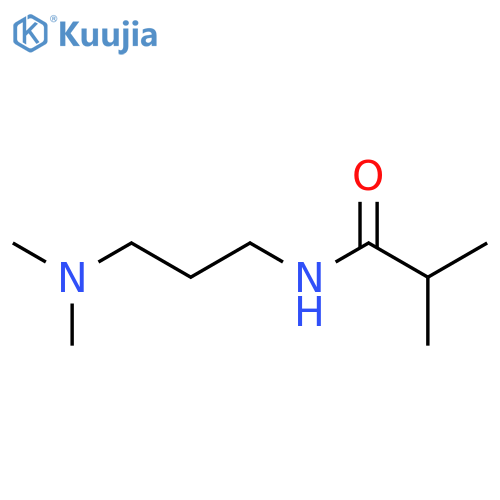 N-3-(dimethylamino)propyl-2-methylpropanamide structure