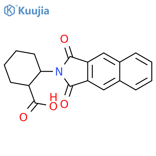 (1R,2R)-2-(Naphthalene-2,3-dicarboximido)cyclohexanecarboxylic Acid structure