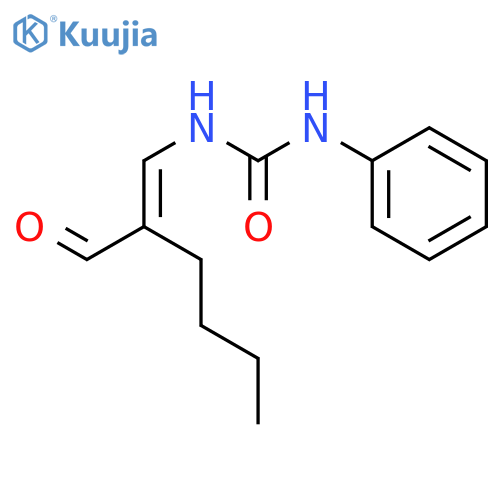 Urea,N-(2-formyl-1-hexen-1-yl)-N'-phenyl- structure