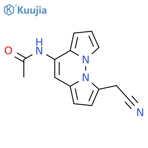 Acetamide, N-[8-(cyanomethyl)dipyrrolo[1,2-b:2',1'-f]pyridazin-4-yl]- structure