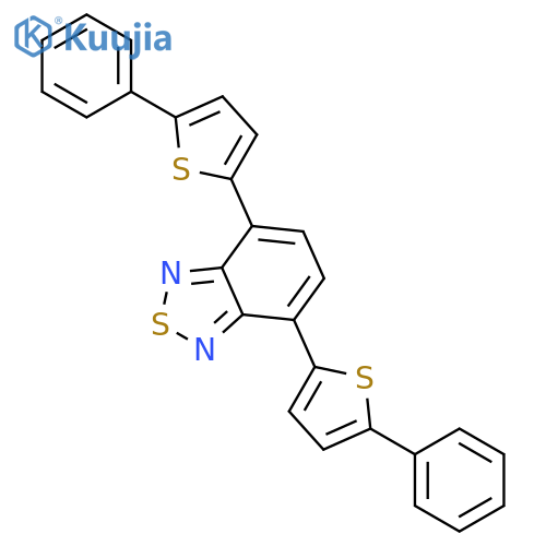 2,1,3-Benzothiadiazole, 4,7-bis(5-phenyl-2-thienyl)- structure