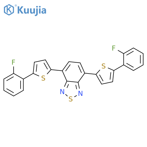 2,1,3-BENZOTHIADIAZOLE, 4,7-BIS[5-(2-FLUOROPHENYL)-2-THIENYL]- structure