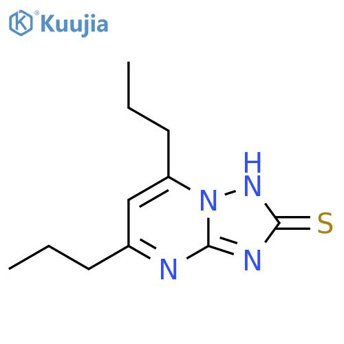 [1,2,4]Triazolo[1,5-a]pyrimidine-2(1H)-thione, 5,7-dipropyl- structure