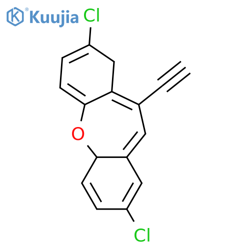 Dibenz[b,f]oxepin, 2,8-dichloro-10-ethynyl- structure