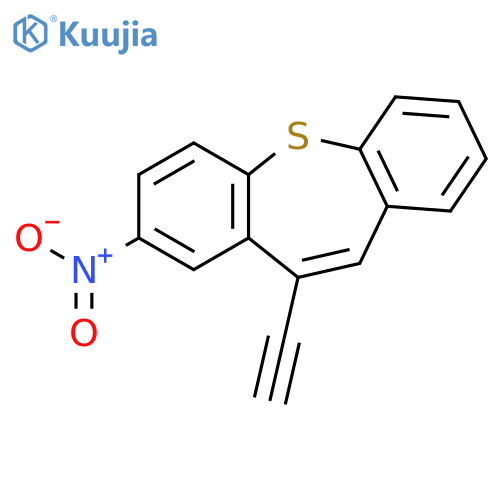 Dibenzo[b,f]thiepin, 11-ethynyl-2-nitro- structure