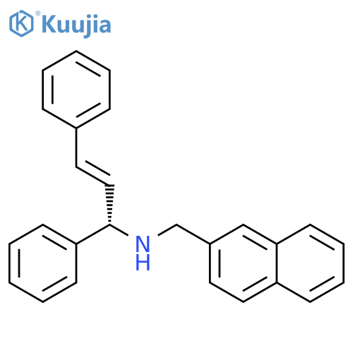 2-Naphthalenemethanamine, N-[(1S,2E)-1,3-diphenyl-2-propenyl]- structure