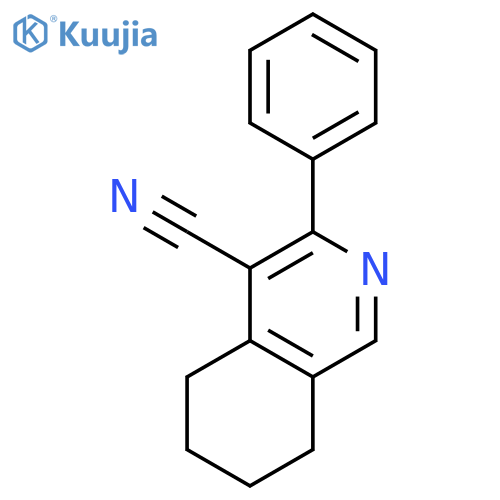4-ISOQUINOLINECARBONITRILE, 5,6,7,8-TETRAHYDRO-3-PHENYL- structure