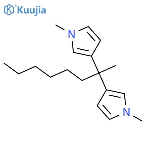 1H-PYRROLE, 3,3'-(1-METHYLHEPTYLIDENE)BIS[1-METHYL- structure