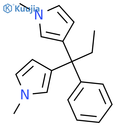 1H-Pyrrole, 3,3'-(1-phenylpropylidene)bis[1-methyl- structure