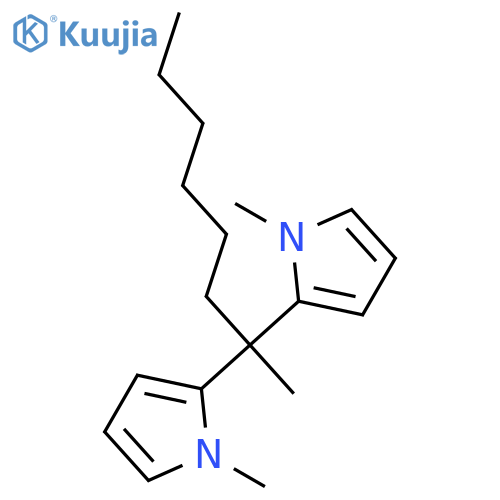 1H-PYRROLE, 2,2'-(1-METHYLHEPTYLIDENE)BIS[1-METHYL- structure