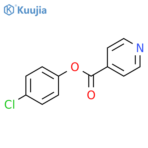 4-Pyridinecarboxylic acid, 4-chlorophenyl ester structure