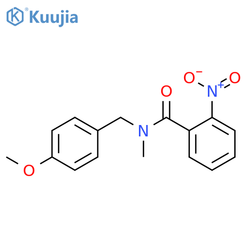 Benzamide, N-[(4-methoxyphenyl)methyl]-N-methyl-2-nitro- structure