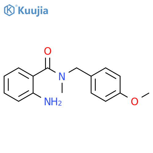 Benzamide, 2-amino-N-[(4-methoxyphenyl)methyl]-N-methyl- structure