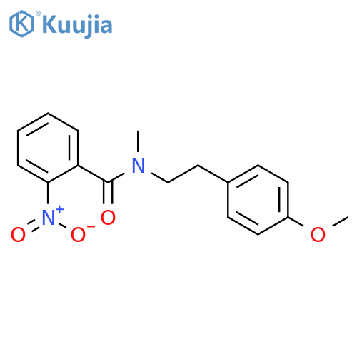 Benzamide, N-[2-(4-methoxyphenyl)ethyl]-N-methyl-2-nitro- structure