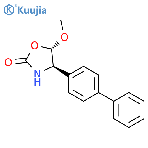 2-Oxazolidinone, 4-[1,1'-biphenyl]-4-yl-5-methoxy-, (4R,5S)- structure