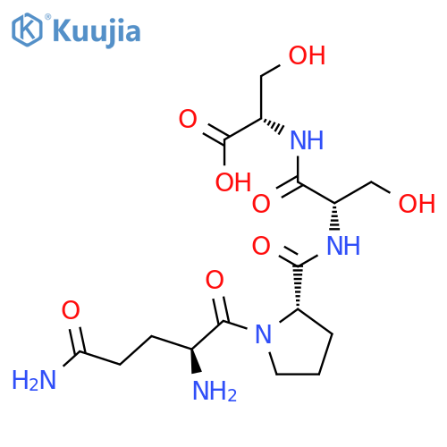 L-SERINE, L-GLUTAMINYL-L-PROLYL-L-SERYL- structure