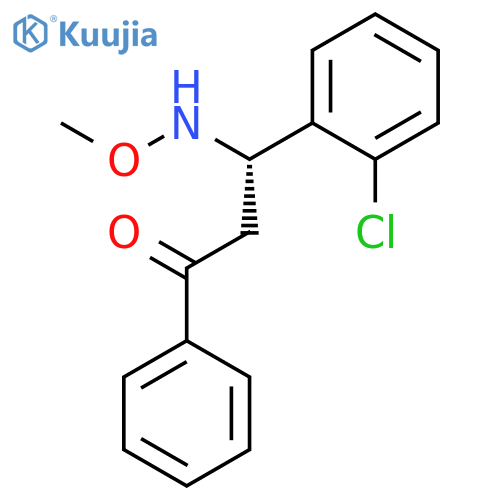 1-Propanone, 3-(2-chlorophenyl)-3-(methoxyamino)-1-phenyl-, (3S)- structure