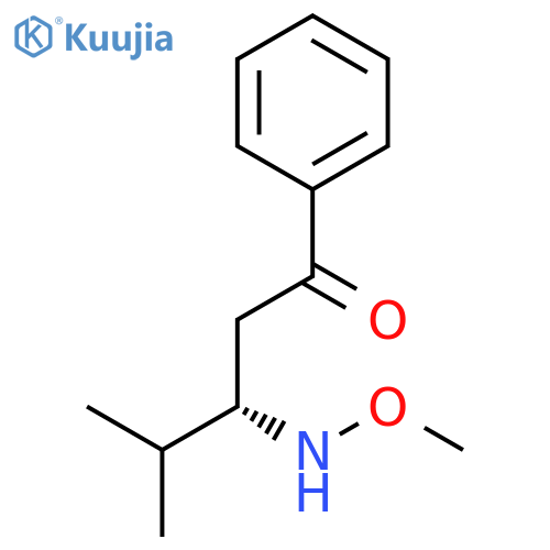 1-Pentanone, 3-(methoxyamino)-4-methyl-1-phenyl-, (3S)- structure