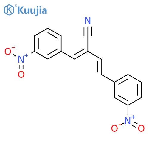 3-Butenenitrile, 4-(3-nitrophenyl)-2-[(3-nitrophenyl)methylene]-, (3E)- structure