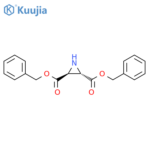 2,3-Aziridinedicarboxylic acid, bis(phenylmethyl) ester, (2S,3S)- structure