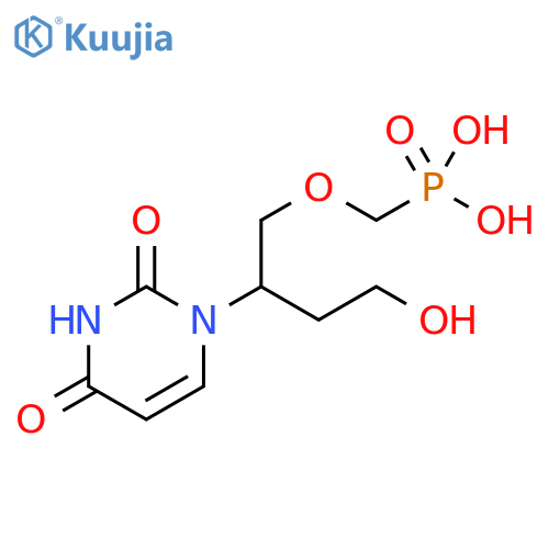 Phosphonic acid,[[2-(3,4-dihydro-2,4-dioxo-1(2H)-pyrimidinyl)-4-hydroxybutoxy]methyl]- structure