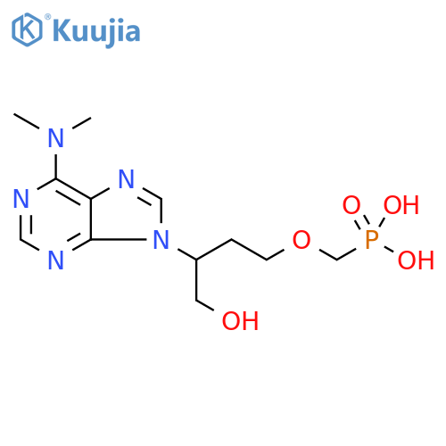 Phosphonic acid,[[3-[6-(dimethylamino)-9H-purin-9-yl]-4-hydroxybutoxy]methyl]- structure