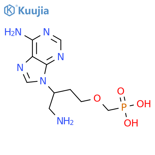Phosphonic acid, [[4-amino-3-(6-amino-9H-purin-9-yl)butoxy]methyl]- structure