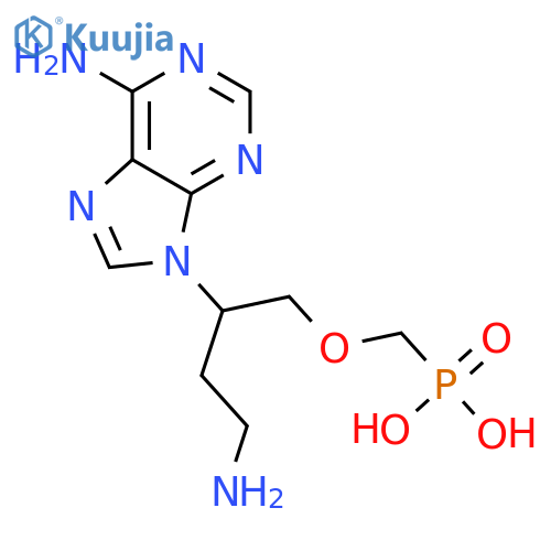 Phosphonic acid, [[4-amino-2-(6-amino-9H-purin-9-yl)butoxy]methyl]- structure