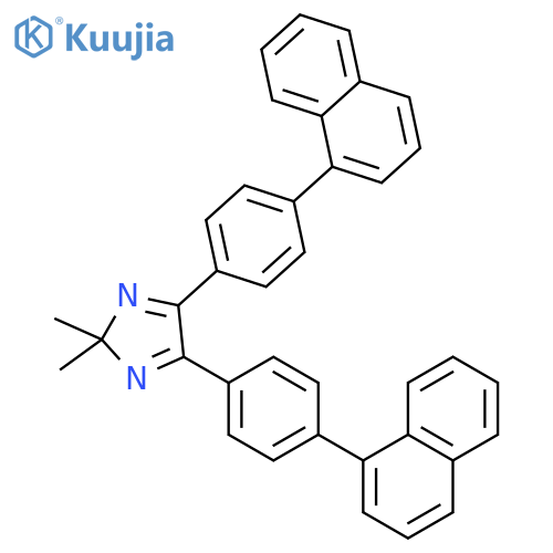 2H-Imidazole, 2,2-dimethyl-4,5-bis[4-(1-naphthalenyl)phenyl]- structure