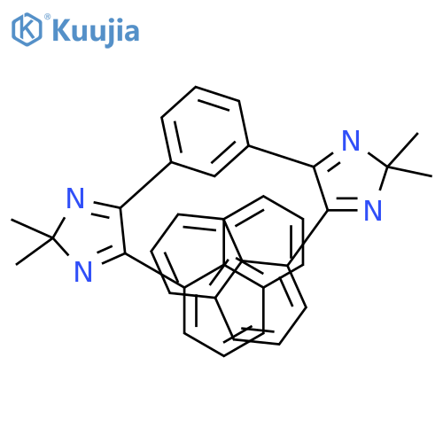 2H-Imidazole, 4,4'-(1,3-phenylene)bis[2,2-dimethyl-5-(1-naphthalenyl)- structure