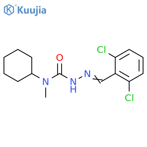 Hydrazinecarboxamide,N-cyclohexyl-2-[(2,6-dichlorophenyl)methylene]-N-methyl- structure