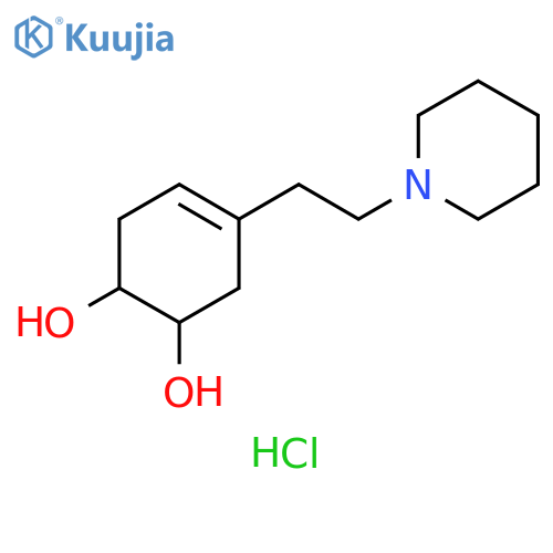 4-Cyclohexene-1,2-diol, 4-[2-(1-piperidinyl)ethyl]-, hydrochloride structure