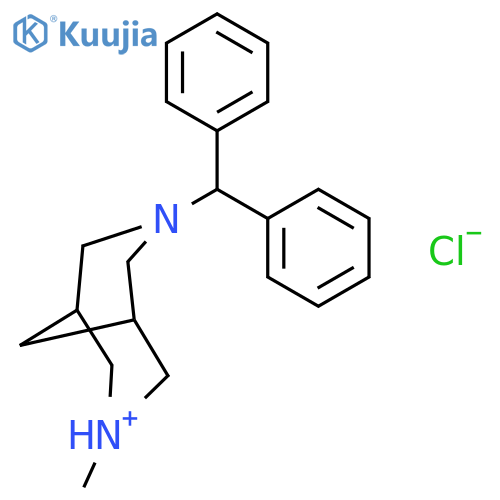 3,7-Diazabicyclo[3.3.1]nonane,3-(diphenylmethyl)-7-methyl-, hydrochloride (1:1) structure