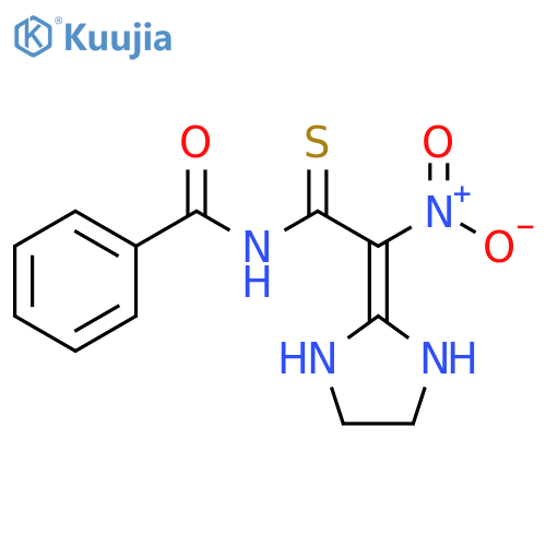 Benzamide, N-[2-(2-imidazolidinylidene)-2-nitro-1-thioxoethyl]- structure