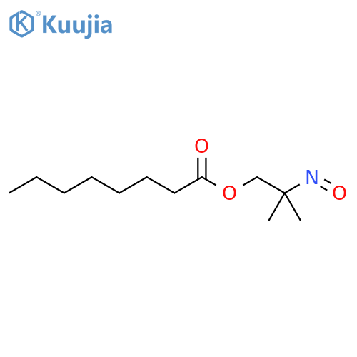 Octanoic acid, 2-methyl-2-nitrosopropyl ester structure