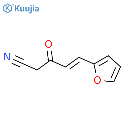 4-Pentenenitrile, 5-(2-furanyl)-3-oxo-, (E)- structure