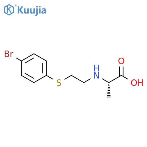 Alanine, N-[2-[(4-bromophenyl)thio]ethyl]- structure